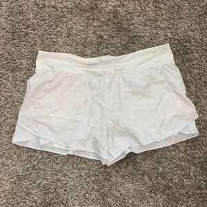 White Athletic Shorts with pockets